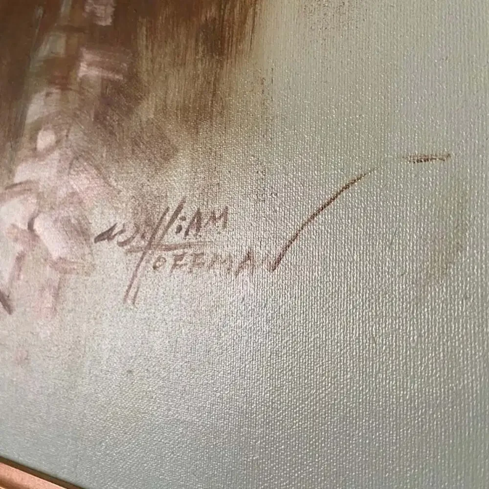 VTG William Hoffman Oil On Canvas Painting